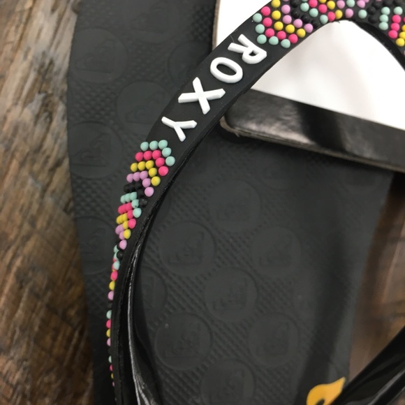 - 💐Beautiful bouquet Roxy flip-flops - Picture 4 of 5